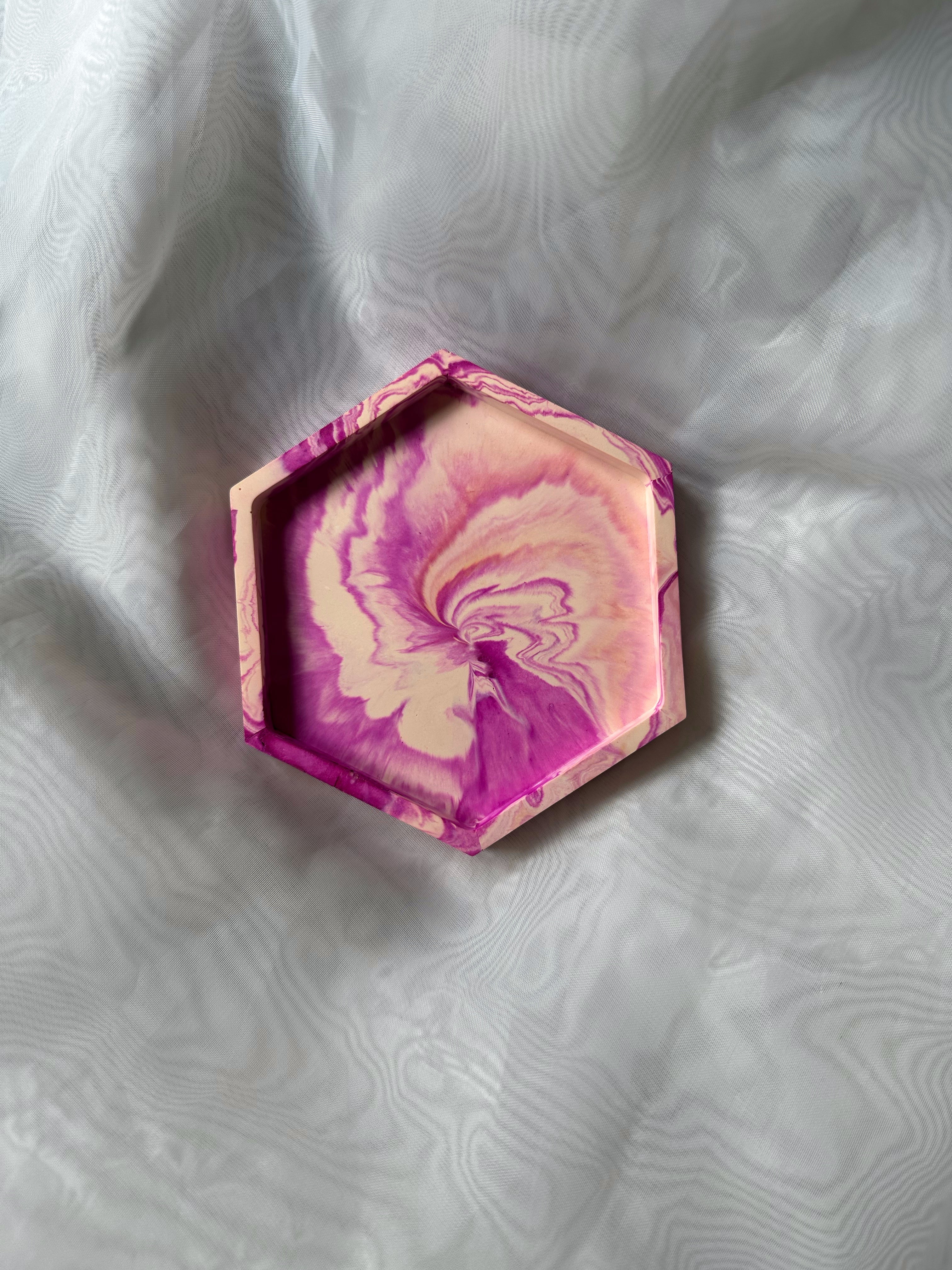 Small candle vanity tray