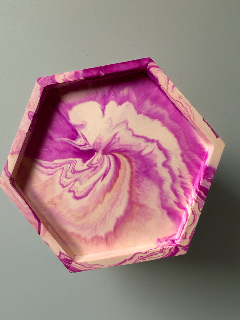 Small candle vanity tray