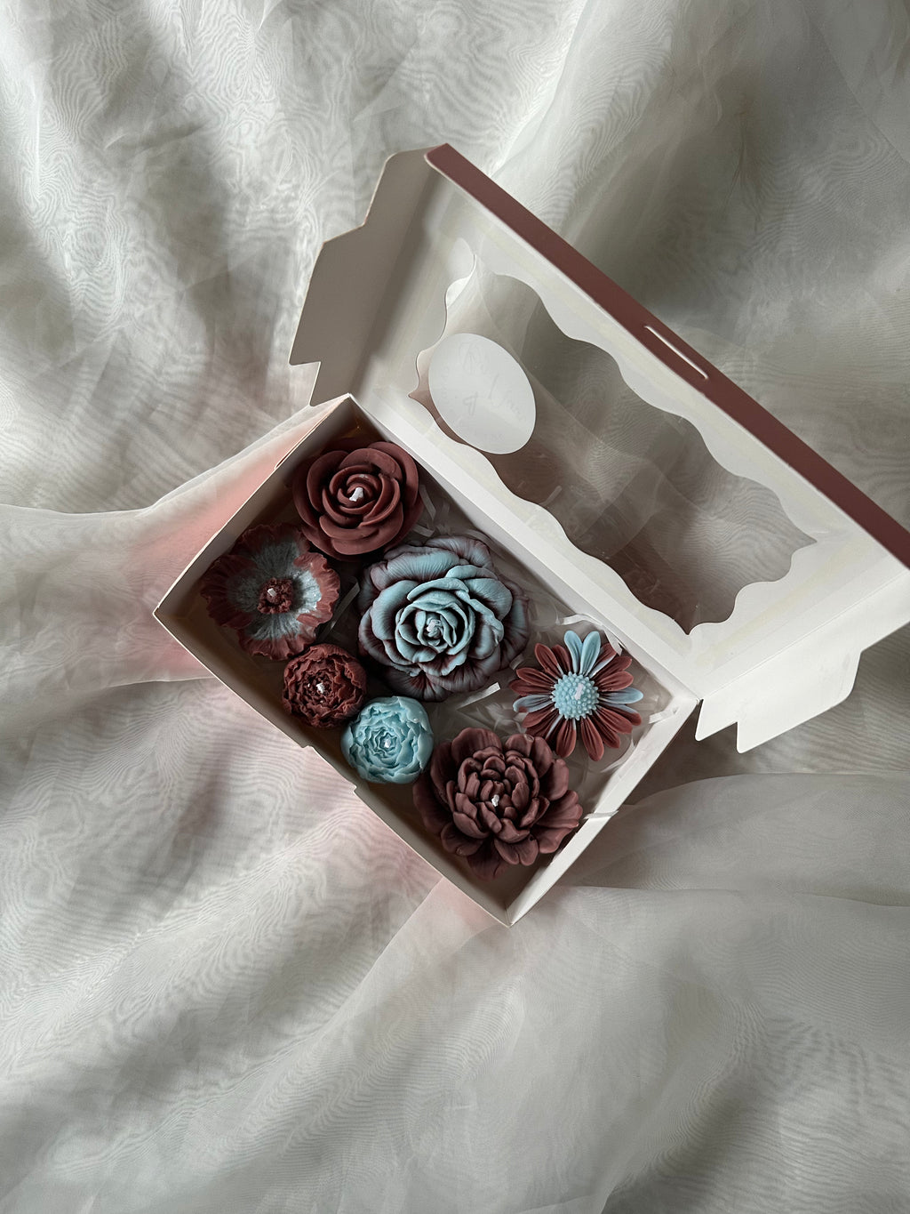 Vanilla&Amber mix blooms candles gift box