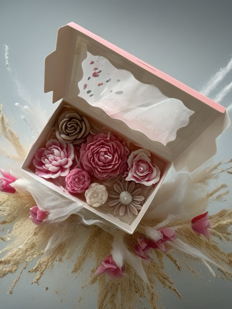Mix candle blooms